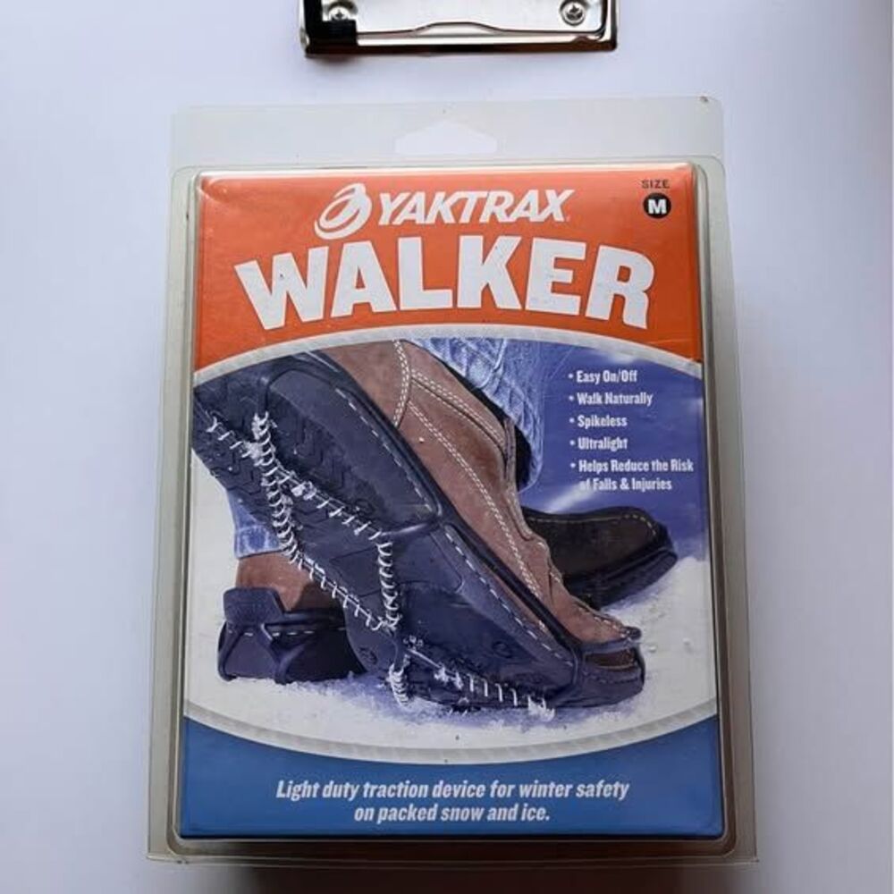 Yaktrax Walker Light Duty Traction Cleats for Winter Safety - Unisex Size Medium